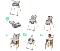 Shop Ingenuity Proper Positioner Deluxe High Chair, Chambray at Goodbuygears