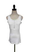 Shop Ingrid & Isabel Rib Henley Maternity + Nursing Tank, Small, White at Goodbuygears