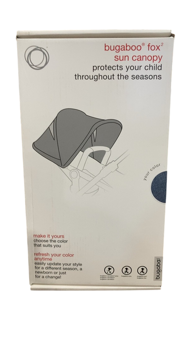 Shop Bugaboo Fox 2 Sun Canopy, Blue Melange at Goodbuygears