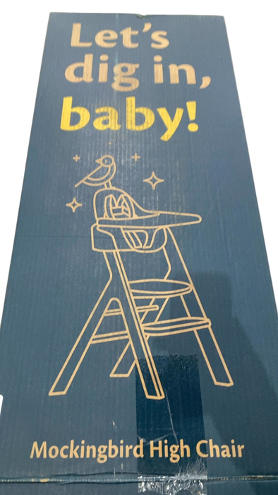 Shop Mockingbird High Chair, 2.0, Natural Beech, White at Goodbuygears