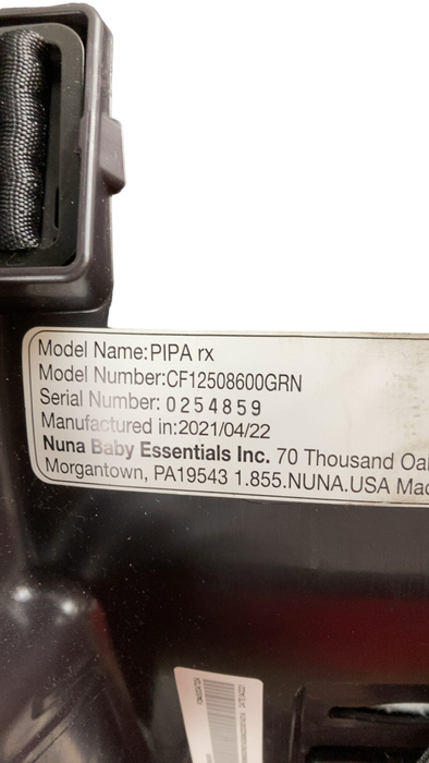 Shop Nuna PIPA rx Infant Car Seat with RELX Base, 2021, Granite at Goodbuygears