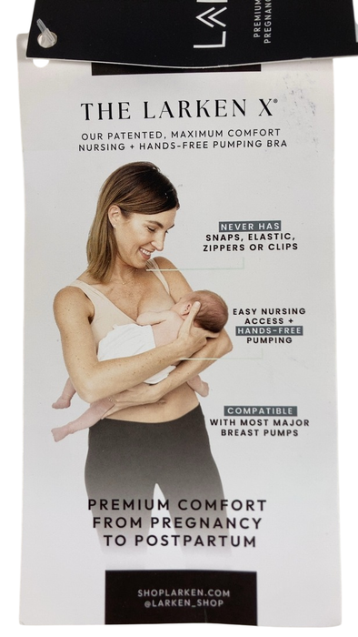 Shop Larken The Larken X Nursing Bra, Sand, Small at Goodbuygears