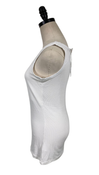 Shop Ingrid & Isabel Rib Henley Maternity + Nursing Tank, Small, White at Goodbuygears