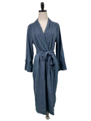 used Goumikids Womens Robe, XS/SM, Storm Gray