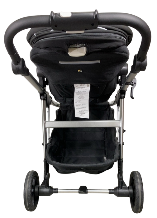 Shop Mockingbird Single to Double 2.0 Stroller, 2024, Black, Silver With Black Leather, Watercolor Drops at Goodbuygears