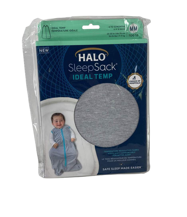 Shop Halo Ideal Temp Swaddle, Grey/Aqua, Newborn at Goodbuygears