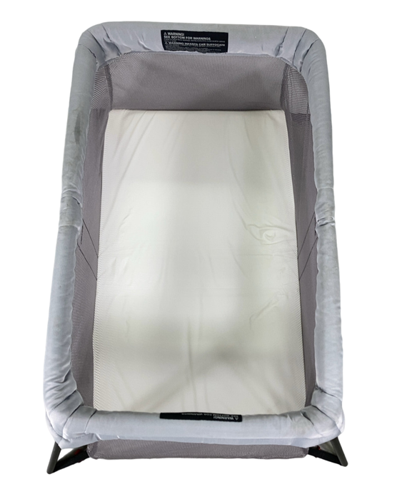 Shop BabyBjorn Travel Crib Light Bundle with Fitted Sheet, Silver at Goodbuygears