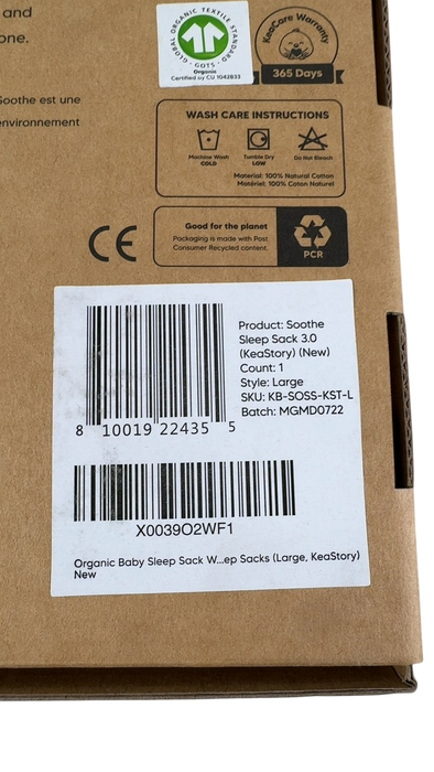 Shop KeaBabies Soothe Sleep Sack, Large, Keastory at Goodbuygears