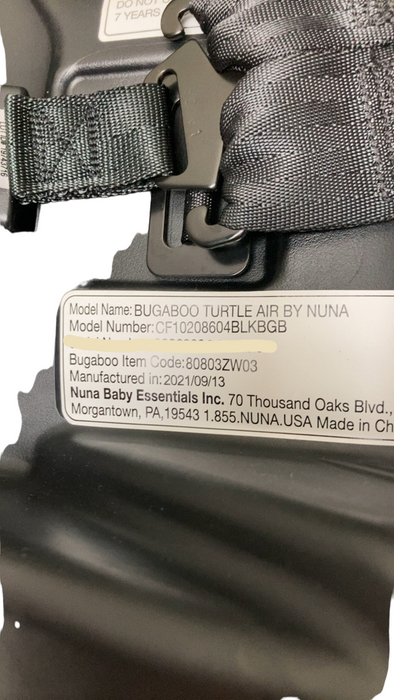 Shop Bugaboo Turtle Air By Nuna Car Seat, 2021, Black at Goodbuygears