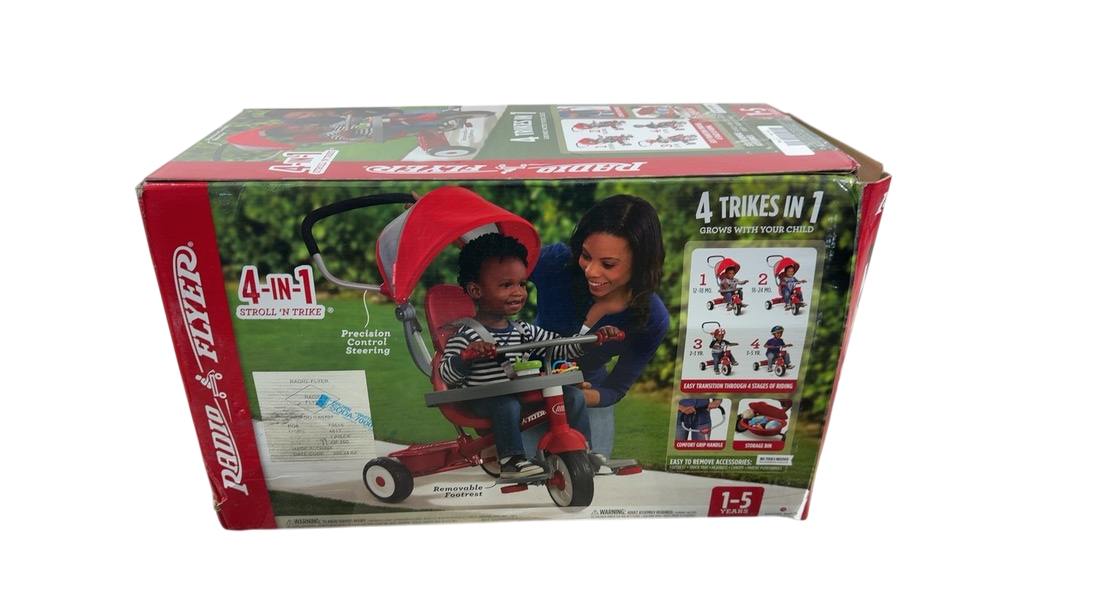 Shop Radio Flyer 4-in-1 Stroll 'n Trike, 481T, Red at Goodbuygears