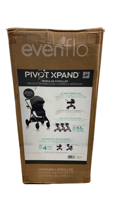 Shop Evenflo Pivot Xpand Modular Stroller, 2023, Sabino Gray at Goodbuygears