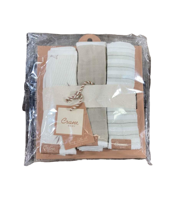 Shop Crane Baby Cotton Muslin Burp Cloth Set, Avery Poppy at Goodbuygears