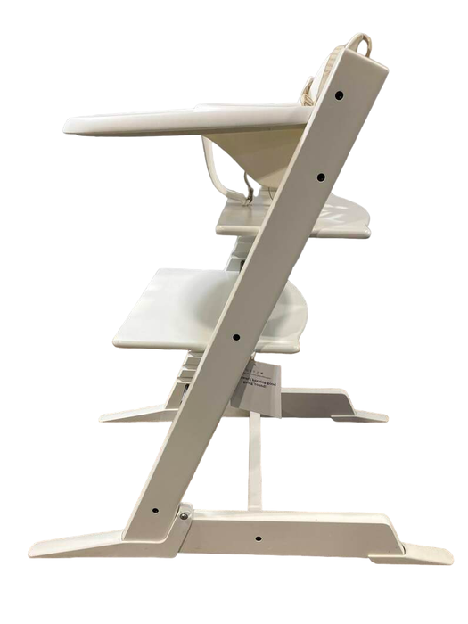 Shop Stokke Tripp Trapp High Chair with Baby Set and Tray, White, White at Goodbuygears
