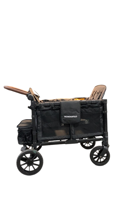 Shop Wonderfold W4 Luxe Quad Stroller Wagon, 2024, Volcanic Black at Goodbuygears