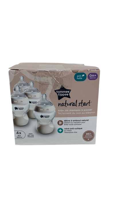 Shop Tommee Tippee Natural Start Baby Bottle Set, 9 oz, Clear, Pack of 4 at Goodbuygears
