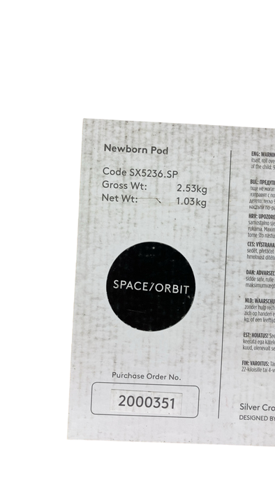 Shop Silver Cross Newborn Pod, Space Orbit at Goodbuygears