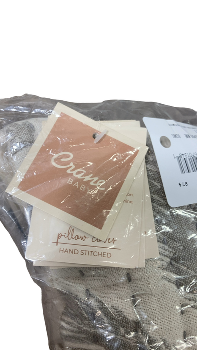 Shop Crane Baby Cotton Muslin Jacquards Pillow, Grey Feather at Goodbuygears