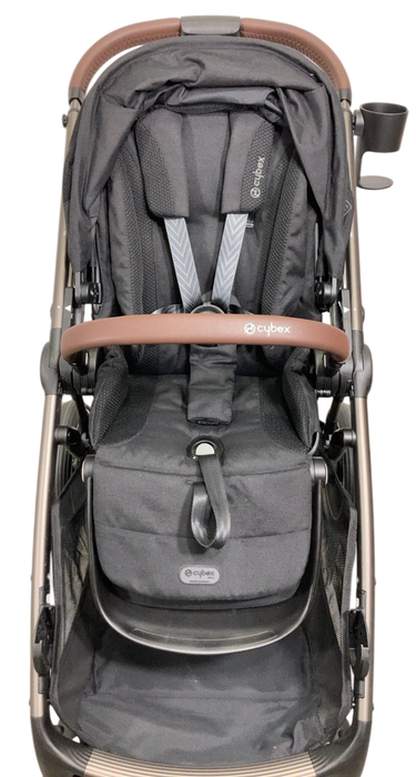 Shop Cybex Gazelle S Modular Stroller, 2024, Moon Black, Taupe Frame at Goodbuygears