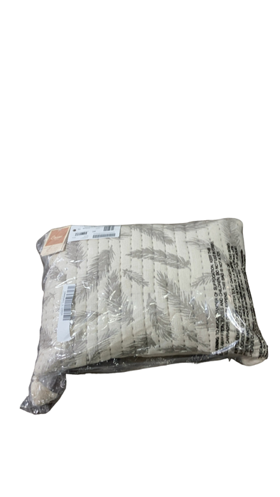 Shop Crane Baby Cotton Muslin Jacquards Pillow, Grey Feather at Goodbuygears