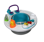 Shop Baby Trend Smart Steps Explore N Play 5-in-1 Activity to Booster Seat, Blue Safari Fun at Goodbuygears