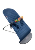 Shop BabyBjorn Bouncer Bliss Bundle With Toy Bar, Dark Gray Frame, Googly Eyes, Midnight Blue Classic Quilt at Goodbuygears
