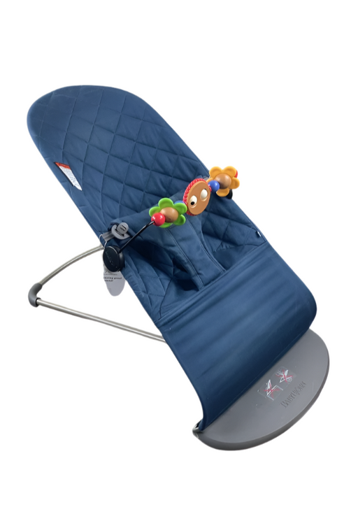 Shop BabyBjorn Bouncer Bliss Bundle With Toy Bar, Dark Gray Frame, Googly Eyes, Midnight Blue Classic Quilt at Goodbuygears