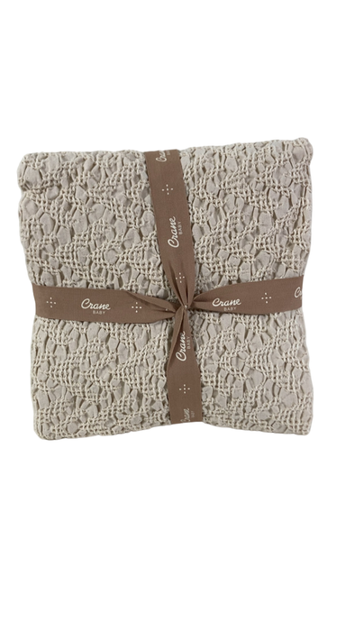 Shop Crane Baby Oatmeal Boho Knit Blanket, 30" x 40" at Goodbuygears