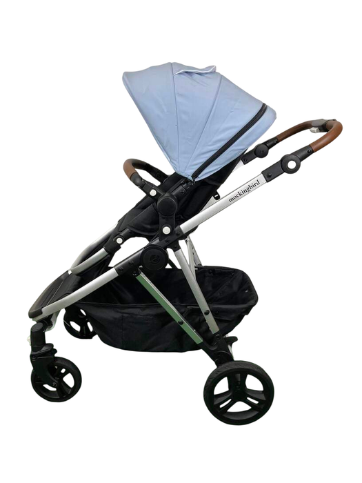 Shop Mockingbird Single to Double 2.0 Stroller, 2024, Silver With Penny Leather, Sky, Watercolor Drops at Goodbuygears
