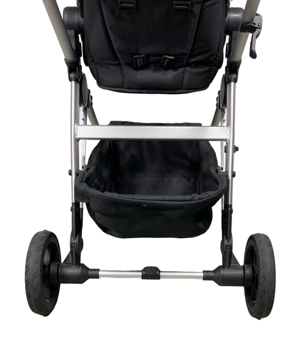 Shop Mockingbird Single to Double 2.0 Stroller, 2024, Black, Silver With Black Leather, Windowpane at Goodbuygears