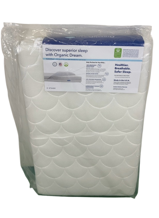 Shop Organic Dream ComfortCloud Mini Crib Mattress, White at Goodbuygears