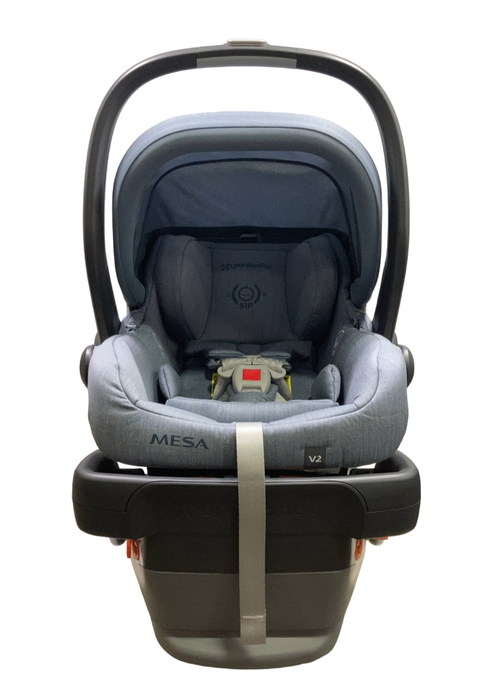 Shop UPPAbaby MESA V2 Infant Car Seat, 2024, Gregory (Blue Melange Merino Wool) at Goodbuygears