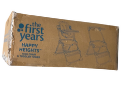 Shop The First Years Happy Heights High Chair & Toddler Tower, Grey at Goodbuygears
