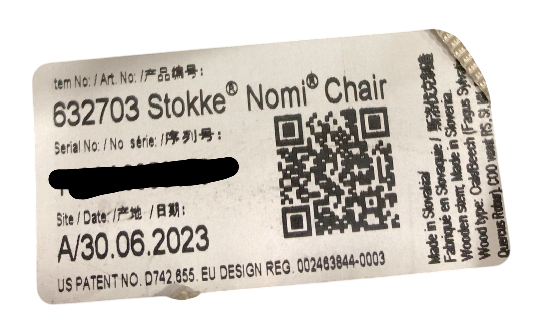 Shop Stokke Nomi High Chair, Black/Natural at Goodbuygears