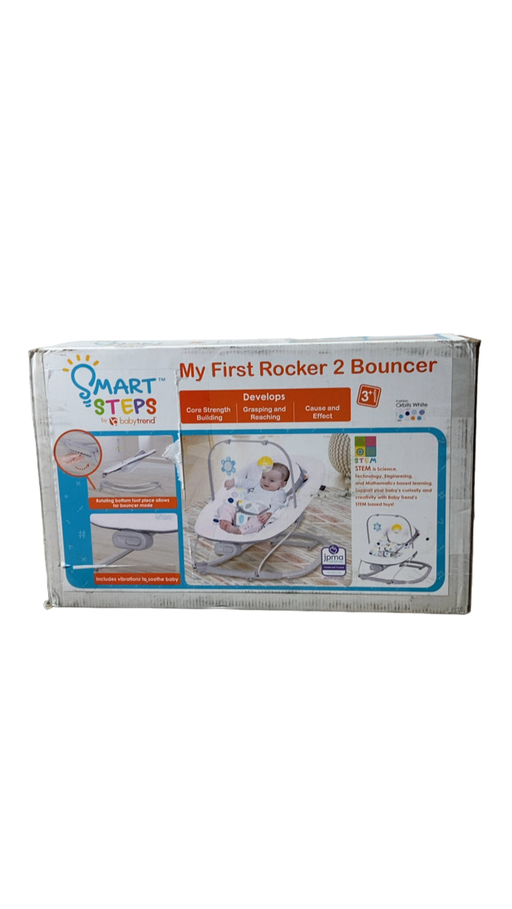 Shop Baby Trend Smart Steps My First Rocker 2 Bouncer, Orbits White at Goodbuygears