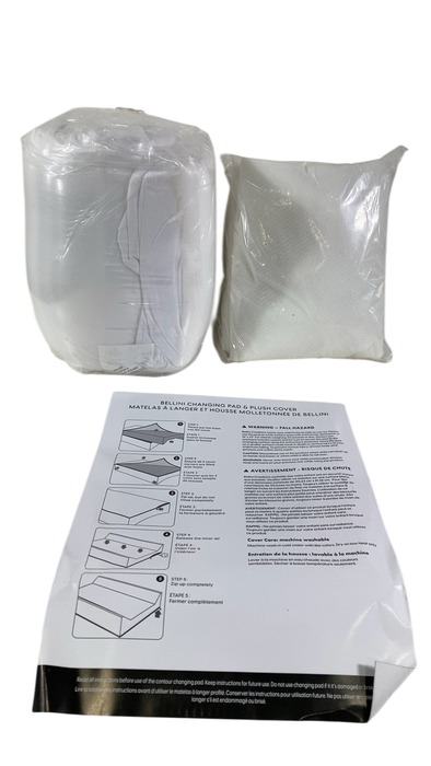 Shop Bellini Contour Changing Pad & Removable Changing Pad Cover, White at Goodbuygears