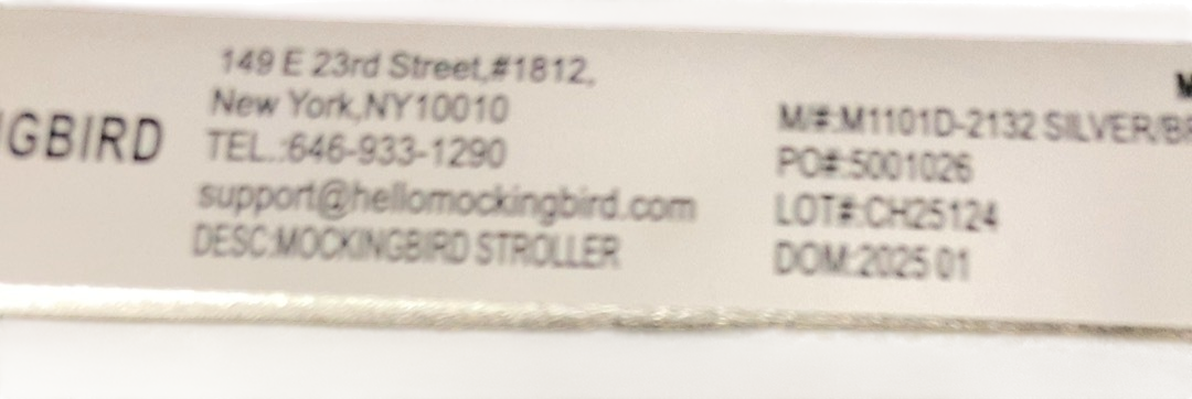 Shop Mockingbird Single 2.0 Stroller, 2025, Black, Silver With Penny Leather, Windowpane at Goodbuygears