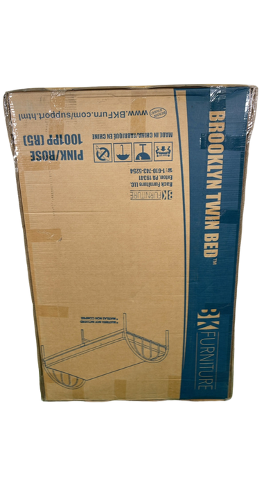 Shop BK Furniture Brooklyn Metal Twin Bed, Pink at Goodbuygears