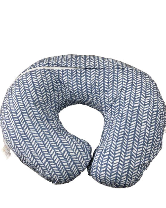 Shop Boppy Nursing and Infant Support Pillow, Blue Herringbone at Goodbuygears
