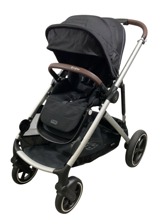 Shop Cybex Gazelle S Modular Stroller, 2023, Moon Black, Silver Frame at Goodbuygears
