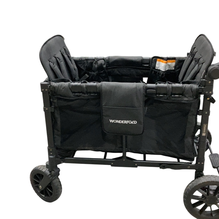 Shop Wonderfold W4 Luxe Quad Stroller Wagon, 2024, Charcoal Grey with Black Frame at Goodbuygears