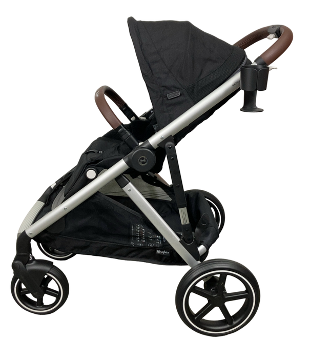 Shop Cybex Gazelle S Modular Stroller, 2024, Moon Black, Silver Frame at Goodbuygears