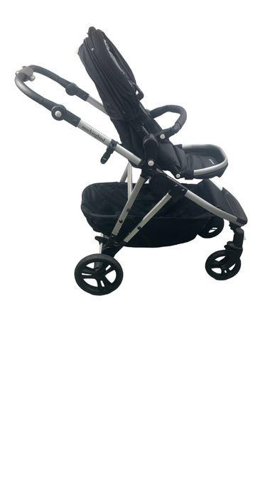 Shop Mockingbird Single to Double 2.0 Stroller, 2024, Black, Silver With Black Leather, Watercolor Drops at Goodbuygears