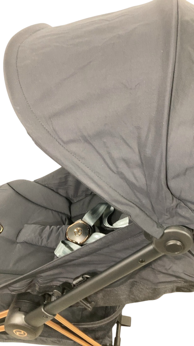 Shop Cybex Coya Stroller, 2023, Rose Gold, Sepia Black at Goodbuygears