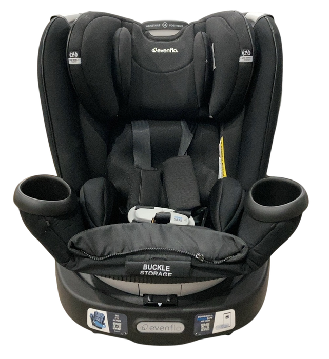 Shop Evenflo Gold Revolve 360 Extend All-in-one Rotational Car Seat With SensorSafe, 2024, Onyx Black at Goodbuygears