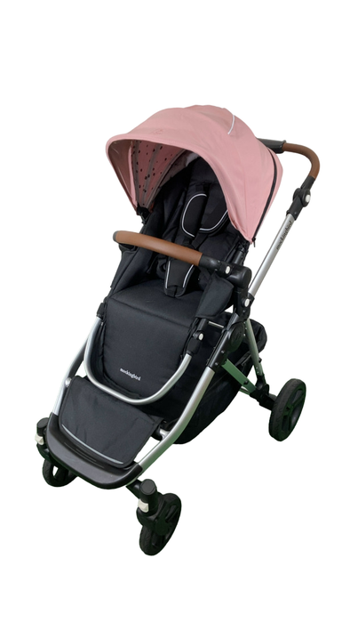 Shop Mockingbird Single to Double 2.0 Stroller, 2024, Bloom, Silver With Penny Leather, Watercolor Drops at Goodbuygears