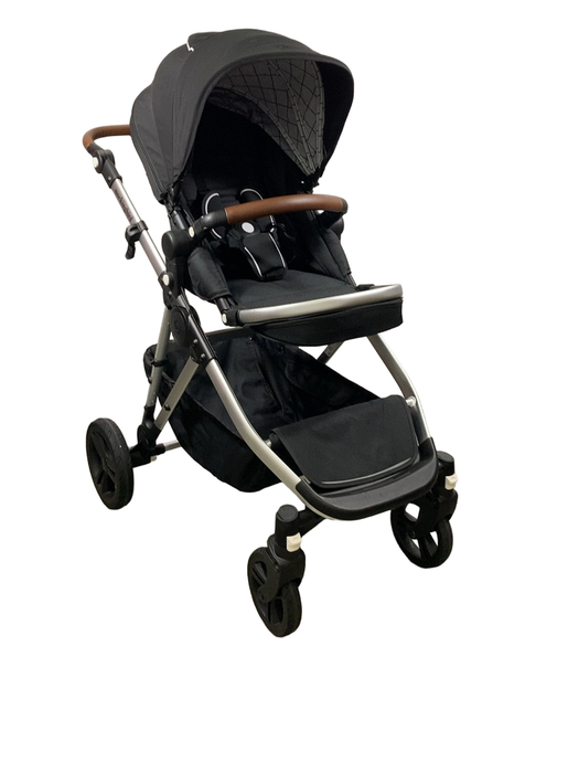 Shop Mockingbird Single to Double 2.0 Stroller, 2024, Black, Silver With Penny Leather, Windowpane at Goodbuygears