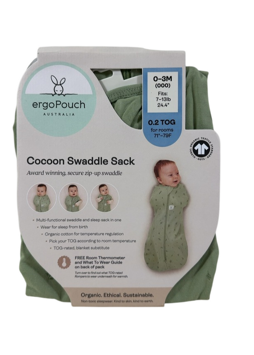 Shop ErgoPouch Cocoon Swaddle Bag, 0-3 Months, Willow, 0.2 TOG at Goodbuygears