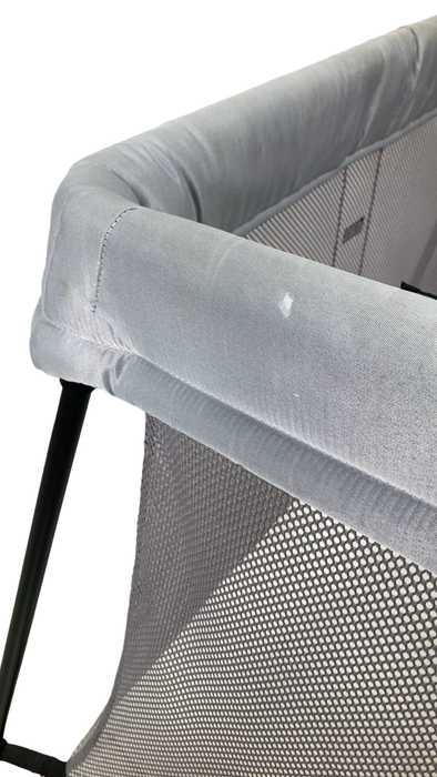 Shop BabyBjorn Travel Crib Light Bundle with Fitted Sheet, Silver at Goodbuygears