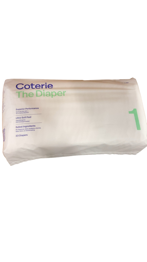 Shop Coterie Size 1 Diapers, 33 Count at Goodbuygears