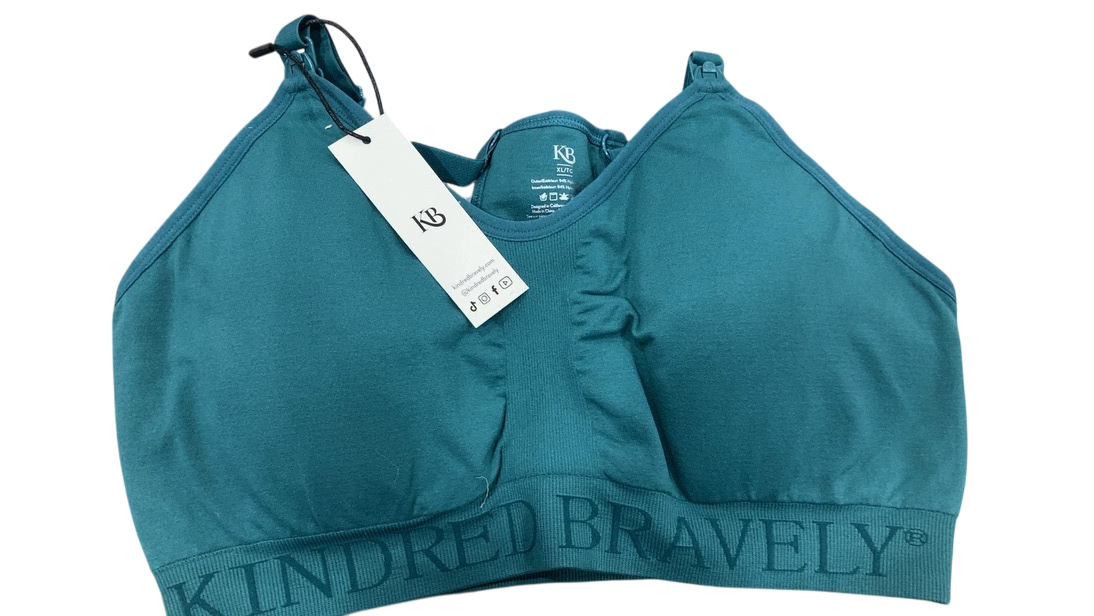 Shop Kindred Bravely Sublime Hands-Free Pumping & Nursing Bra, Regular, Teal, XL at Goodbuygears